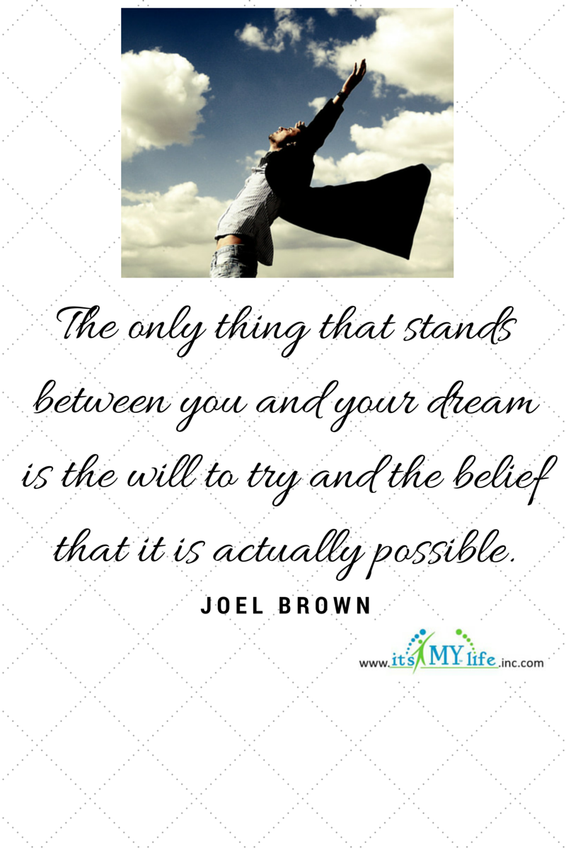 Joel Brown Inspirational Quote